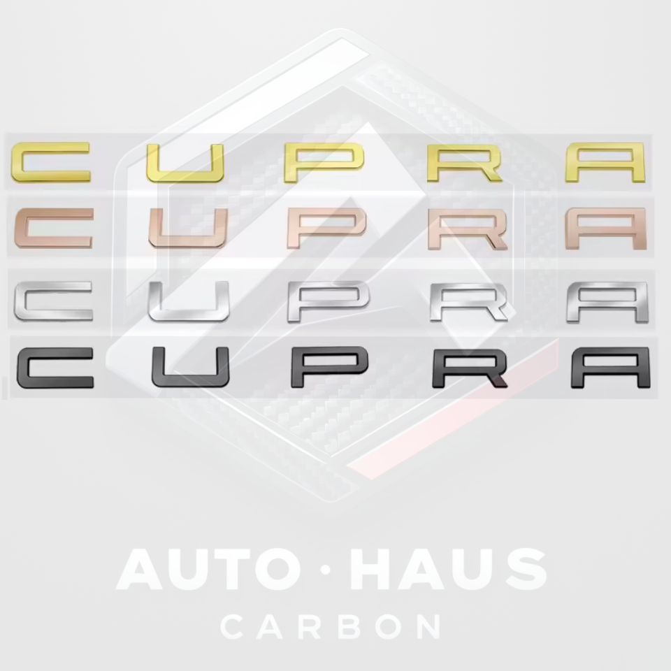 SEAT Cupra Rear Badges - Black Gold Silver Copper/Bronze