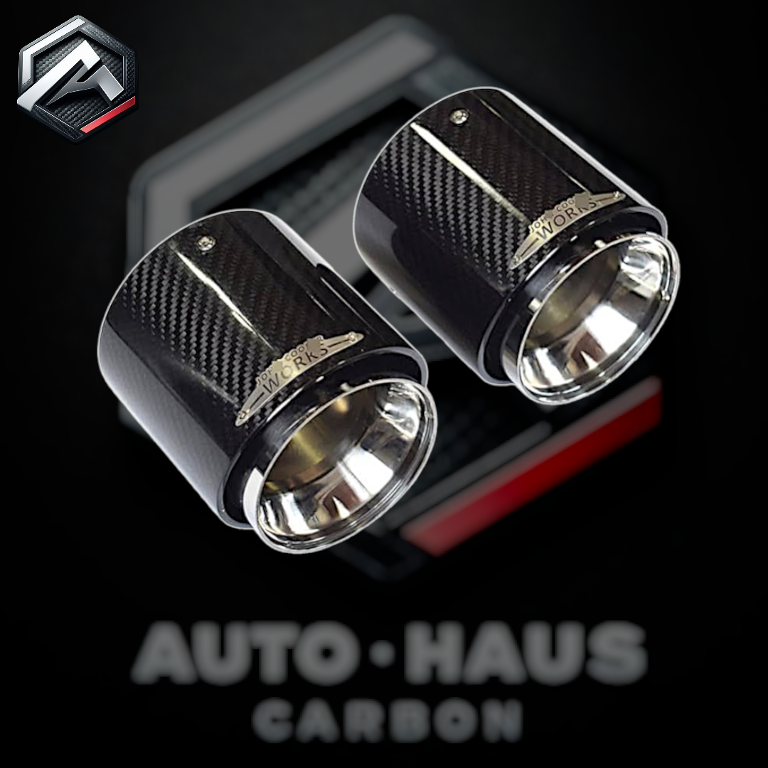 Mini Cooper S JCW F54 F55 F56 F57 F60 Carbon Fibre Exhaust Tips