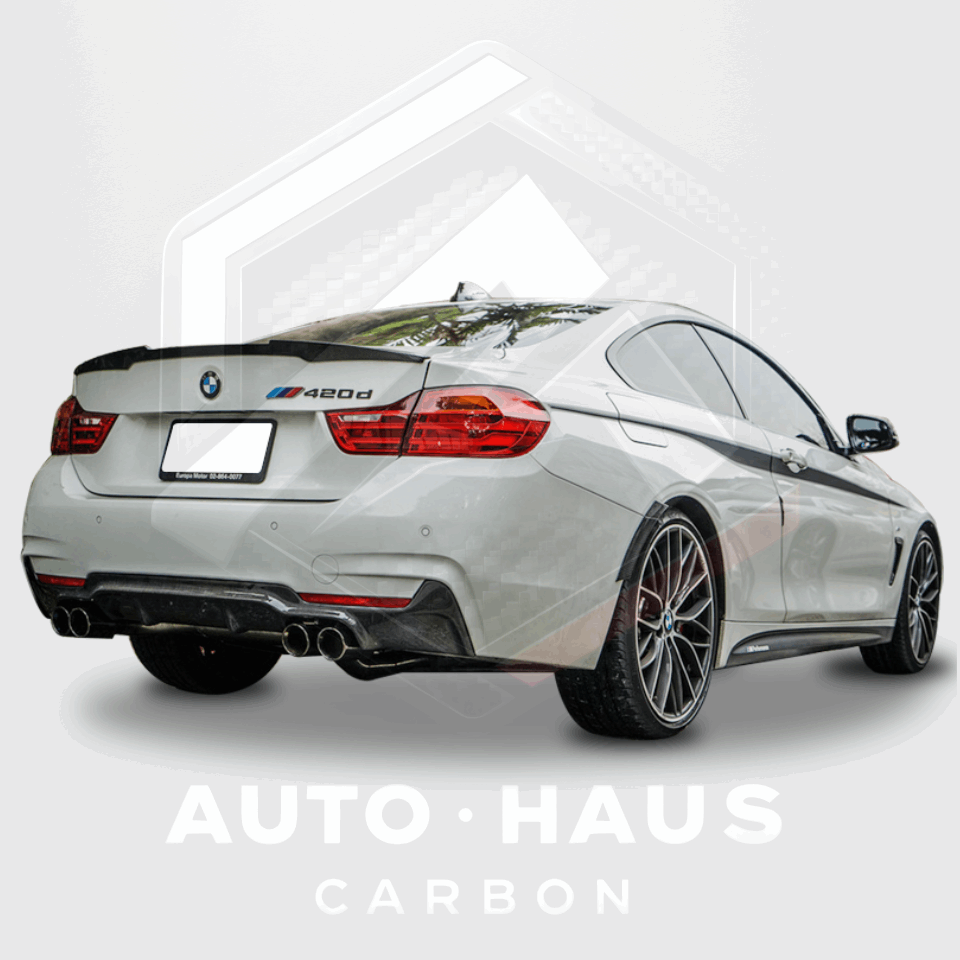 BMW F32 F33 4 Series Coupe M4 Style Spoiler Gloss Black 2013 - 2020