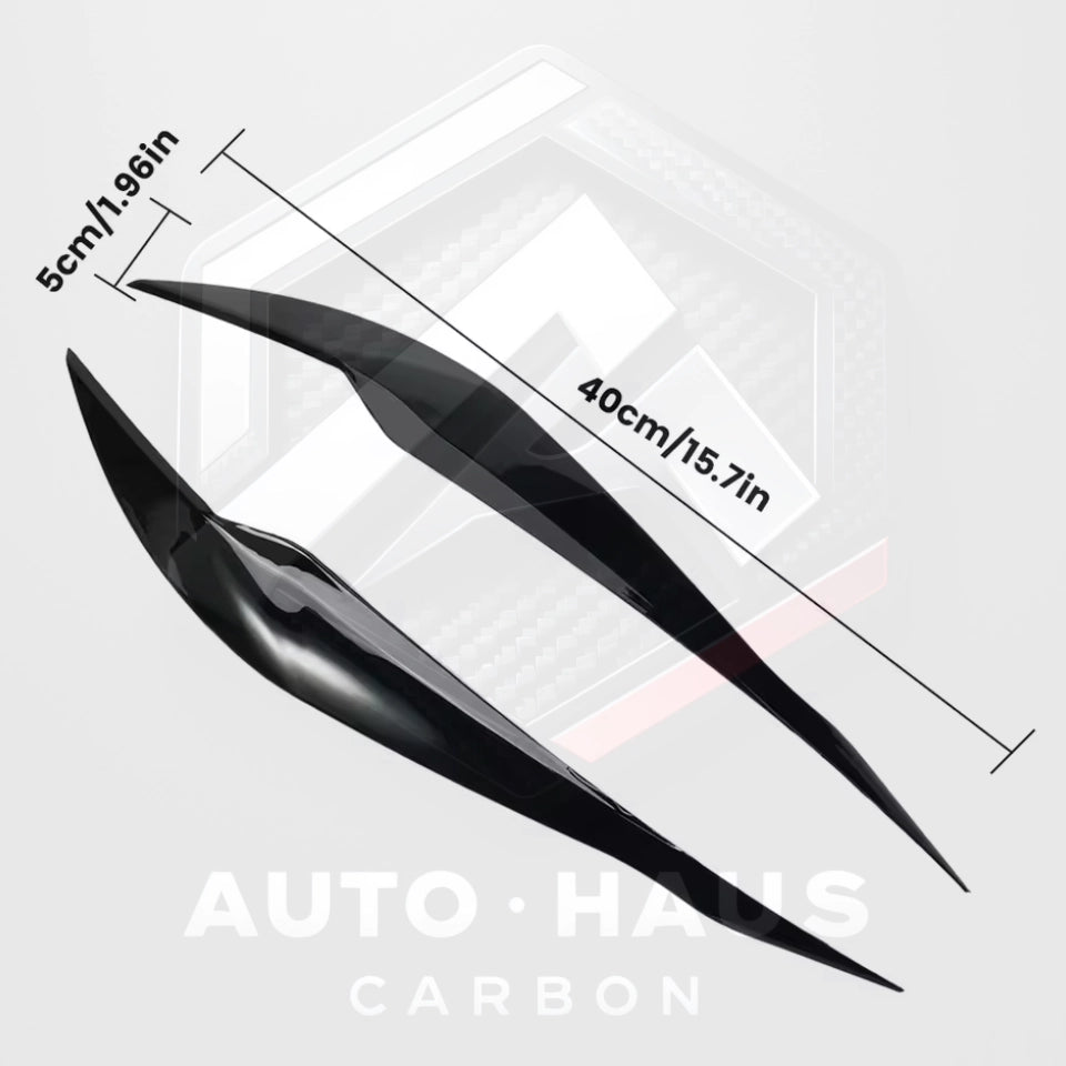 BMW F30/31 Gloss Black Headlight Eyebrows