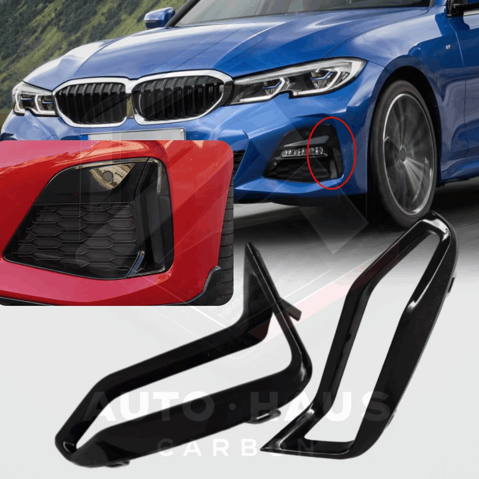 BMW 3 Series G20 G21 Gloss Black Fog Light Trim