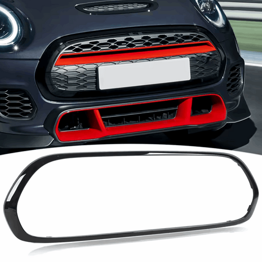 Mini F55 F56 F57 Cooper S One JCW Gloss Black Grill & Lights Trim Kit
