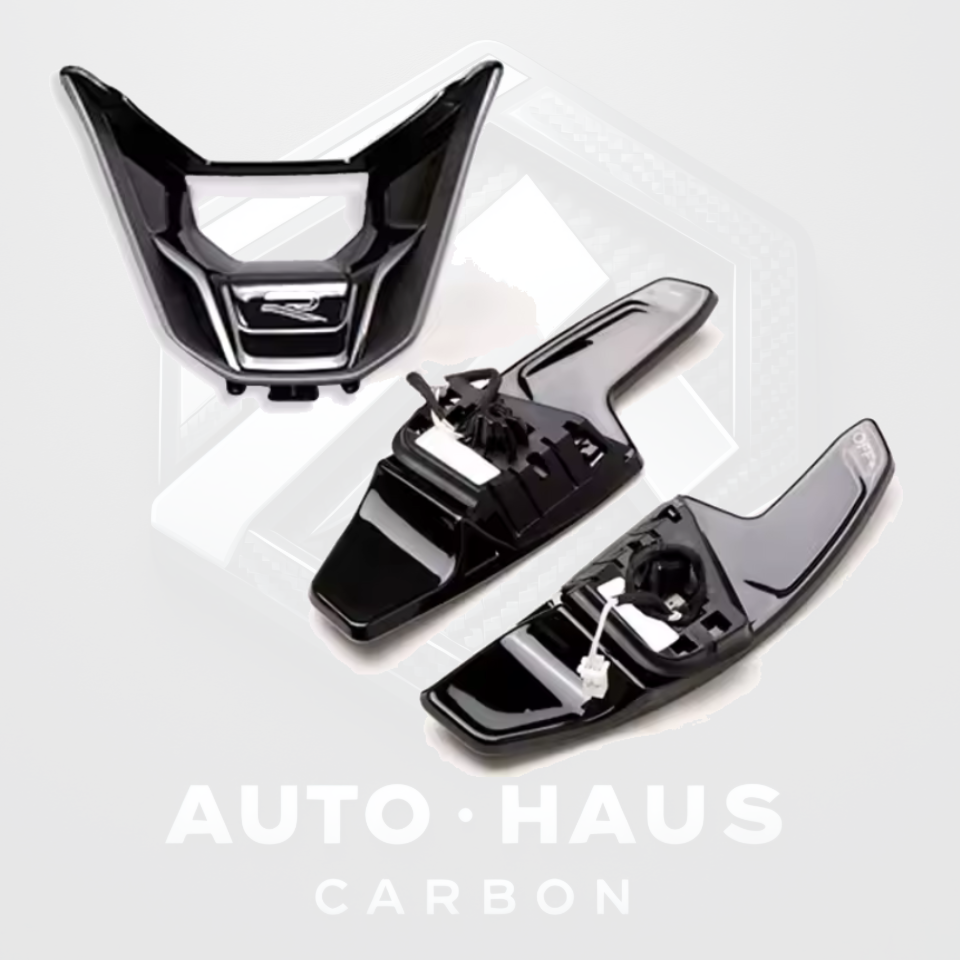 Volkswagen Golf MK8 Paddle Shifters & Steering Wheel Insert Set