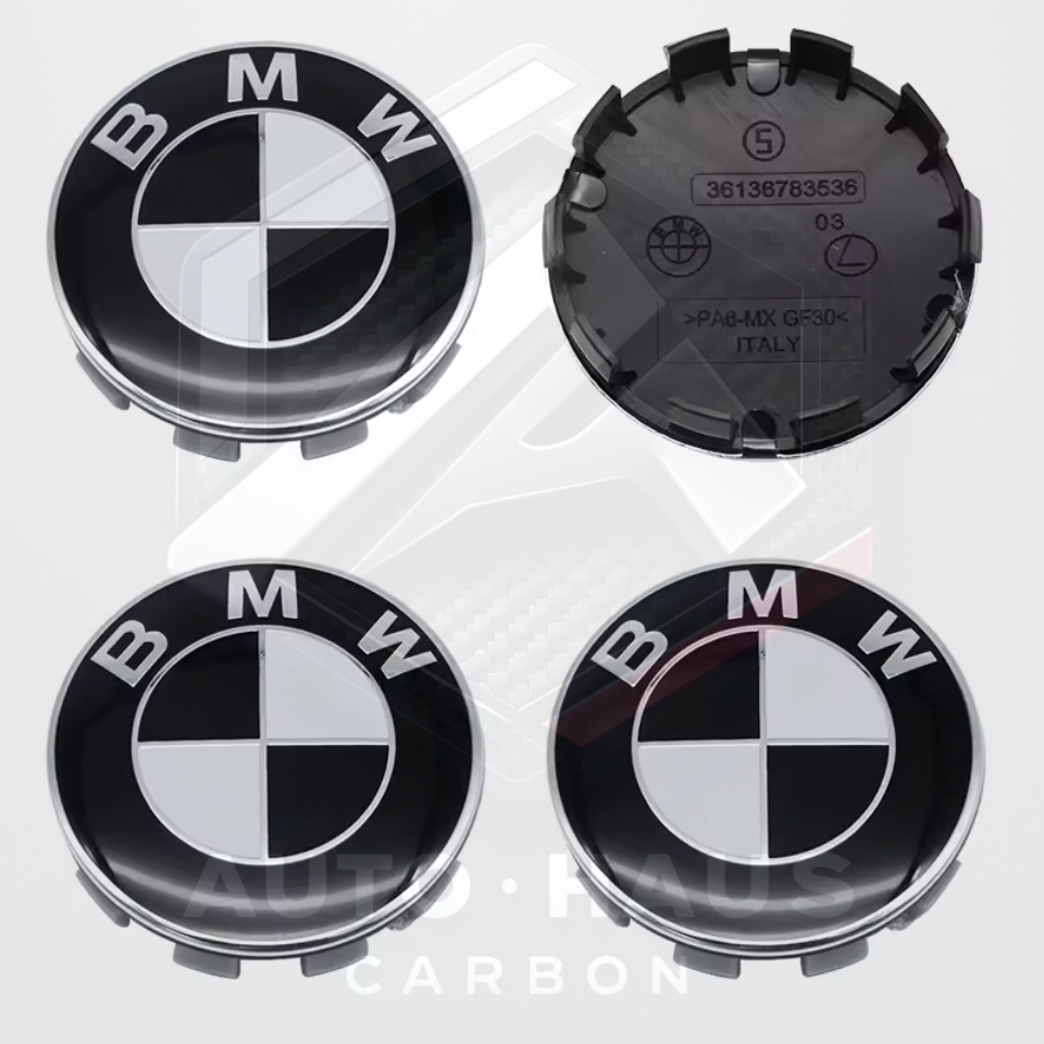BMW E/F/G Series Centre Caps 56 or 68mm 50th Anniversary etc