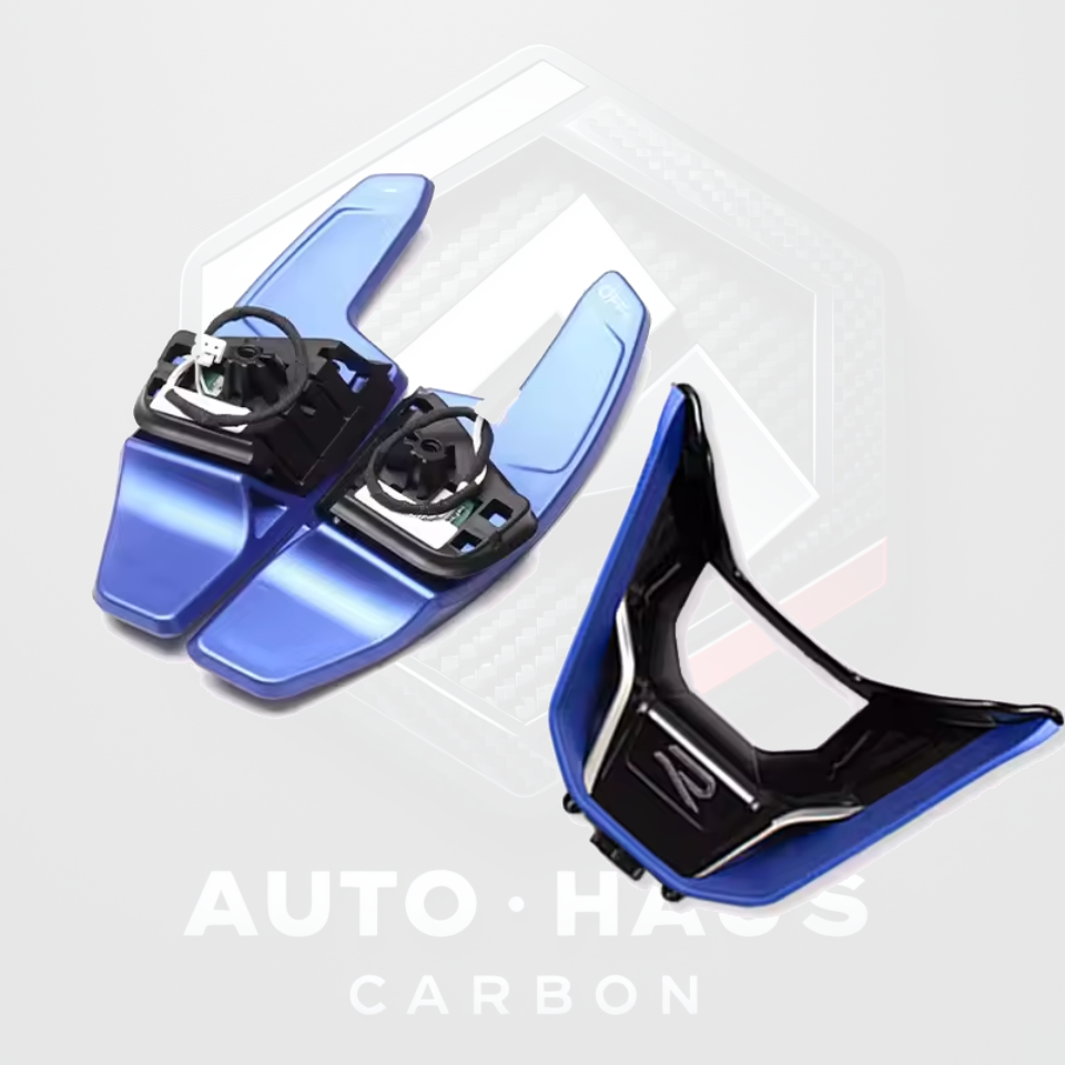 Volkswagen Golf MK8 Paddle Shifters & Steering Wheel Insert Set