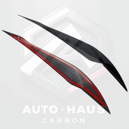 BMW 3 Series F30 F31 Gloss Black Headlight Brows 2013-2019