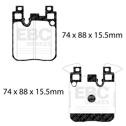 EBC Racing RP-X Track and Race Brake Pads (DP82133RPX)