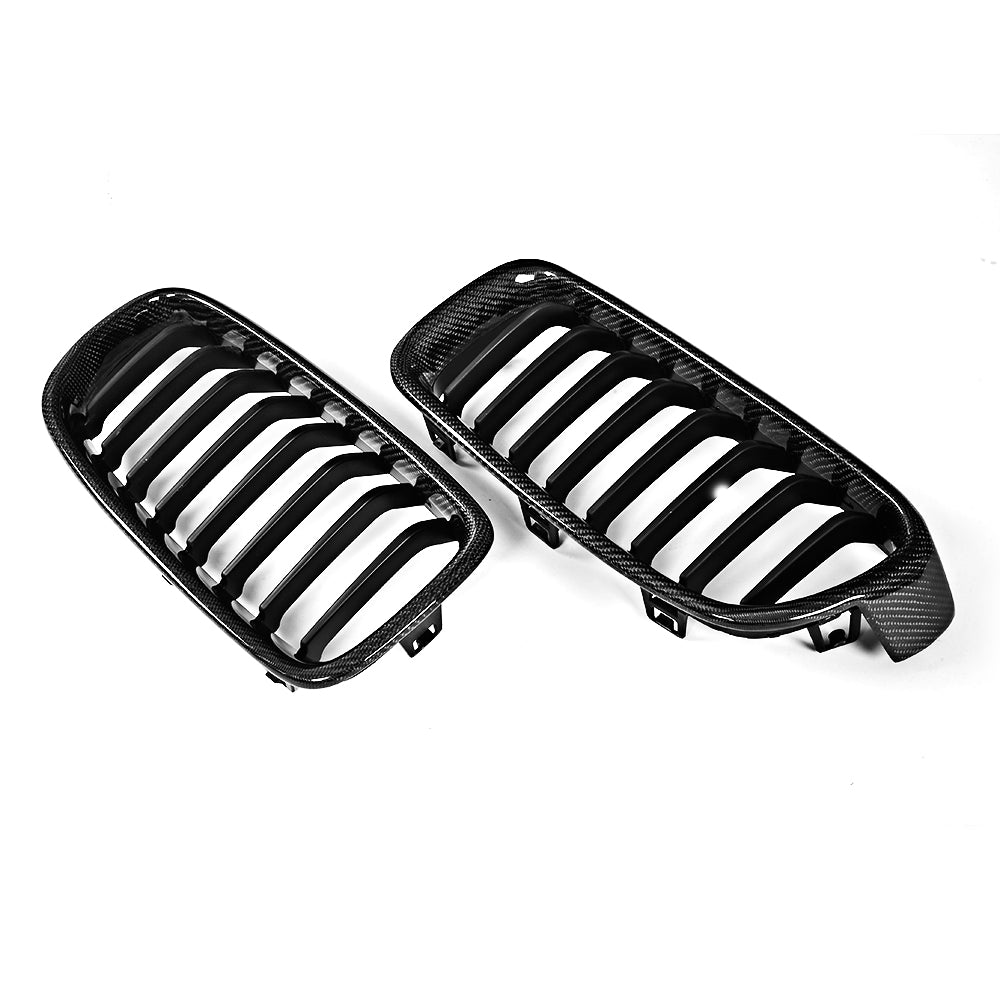 BMW 3 Series F30 F35 Carbon Fibre+Abs Plastic Grill