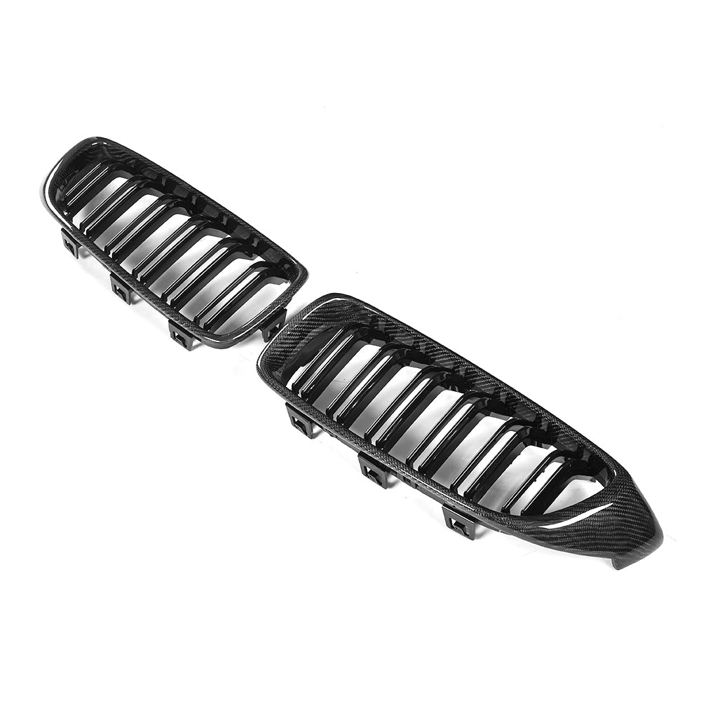 BMW 3/4 Series F32 F33 F36 F82 F83 M4 F80 M3 Carbon Fibre+Abs Plastic Grill