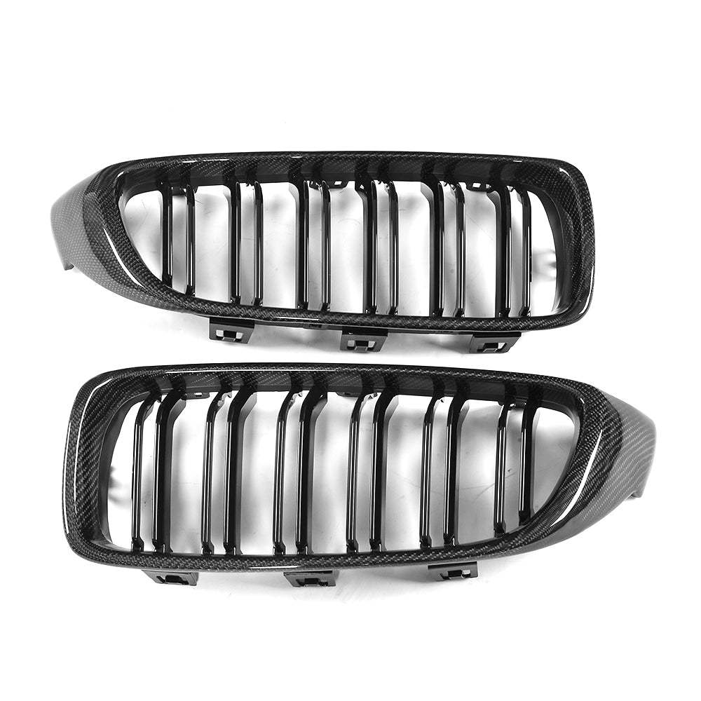 BMW 3/4 Series F32 F33 F36 F82 F83 M4 F80 M3 Carbon Fibre+Abs Plastic Grill