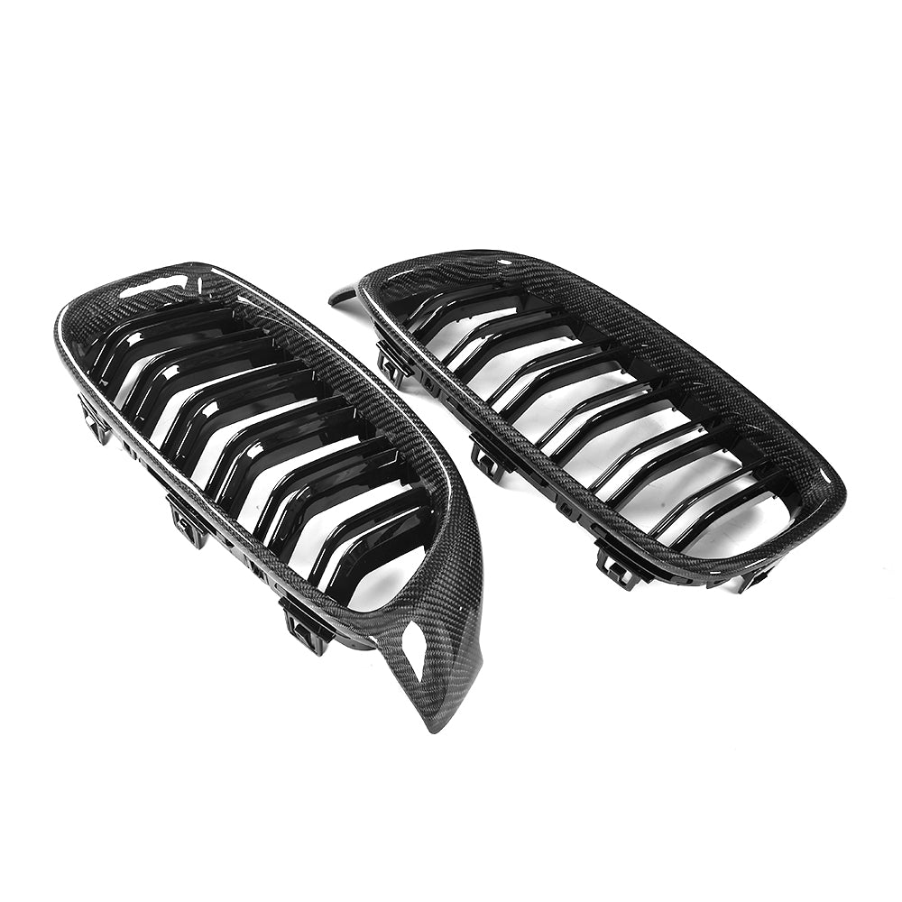 BMW 3/4 Series F32 F33 F36 F82 F83 M4 F80 M3 Carbon Fibre+Abs Plastic Grill