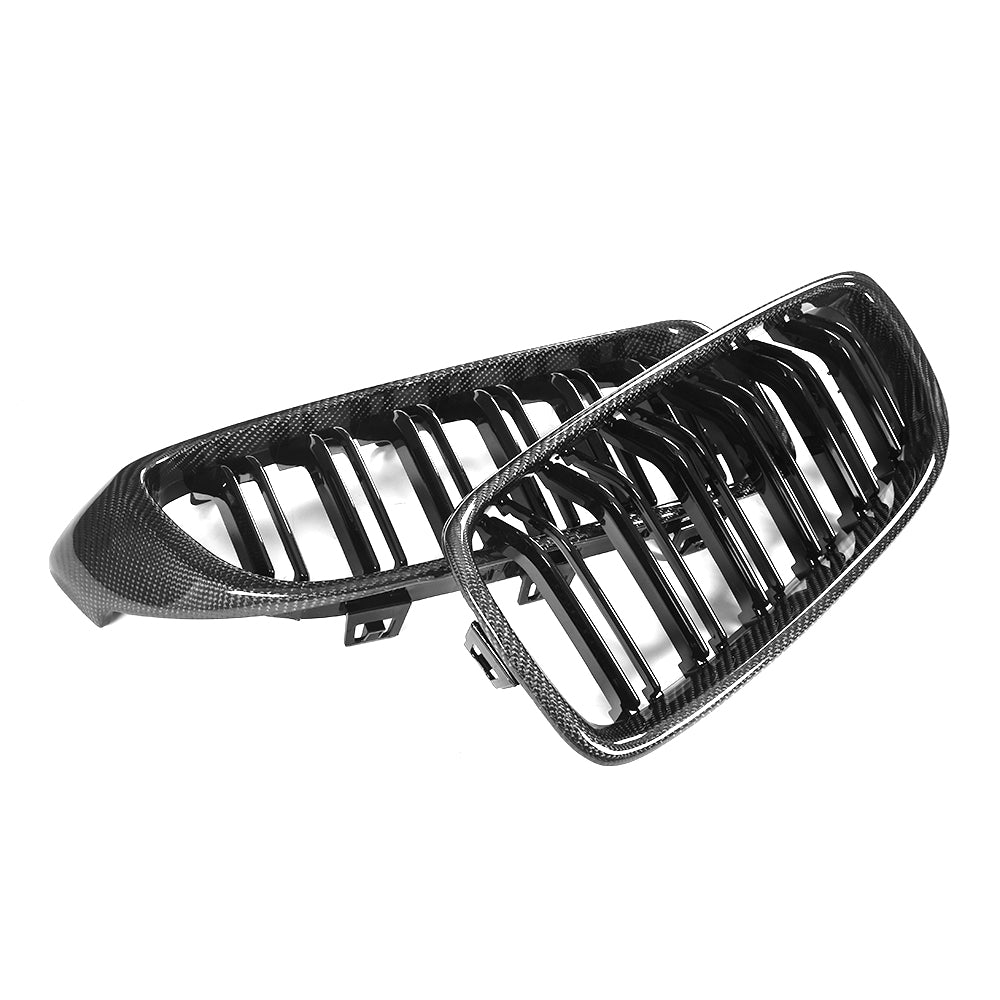 BMW 3/4 Series F32 F33 F36 F82 F83 M4 F80 M3 Carbon Fibre+Abs Plastic Grill