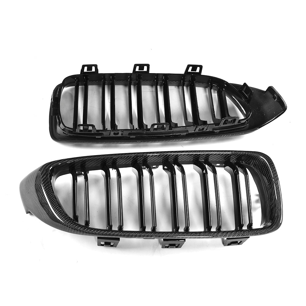 BMW 3/4 Series F32 F33 F36 F82 F83 M4 F80 M3 Carbon Fibre+Abs Plastic Grill
