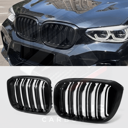 BMW X3 X4 G01 G02 Gloss Black M Performance Style Grill 2018-22