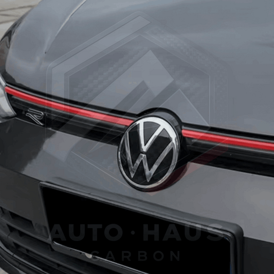 Volkswagen Golf 8 R-Line Grill De-Chrome Strip Red or Black 2020-2023