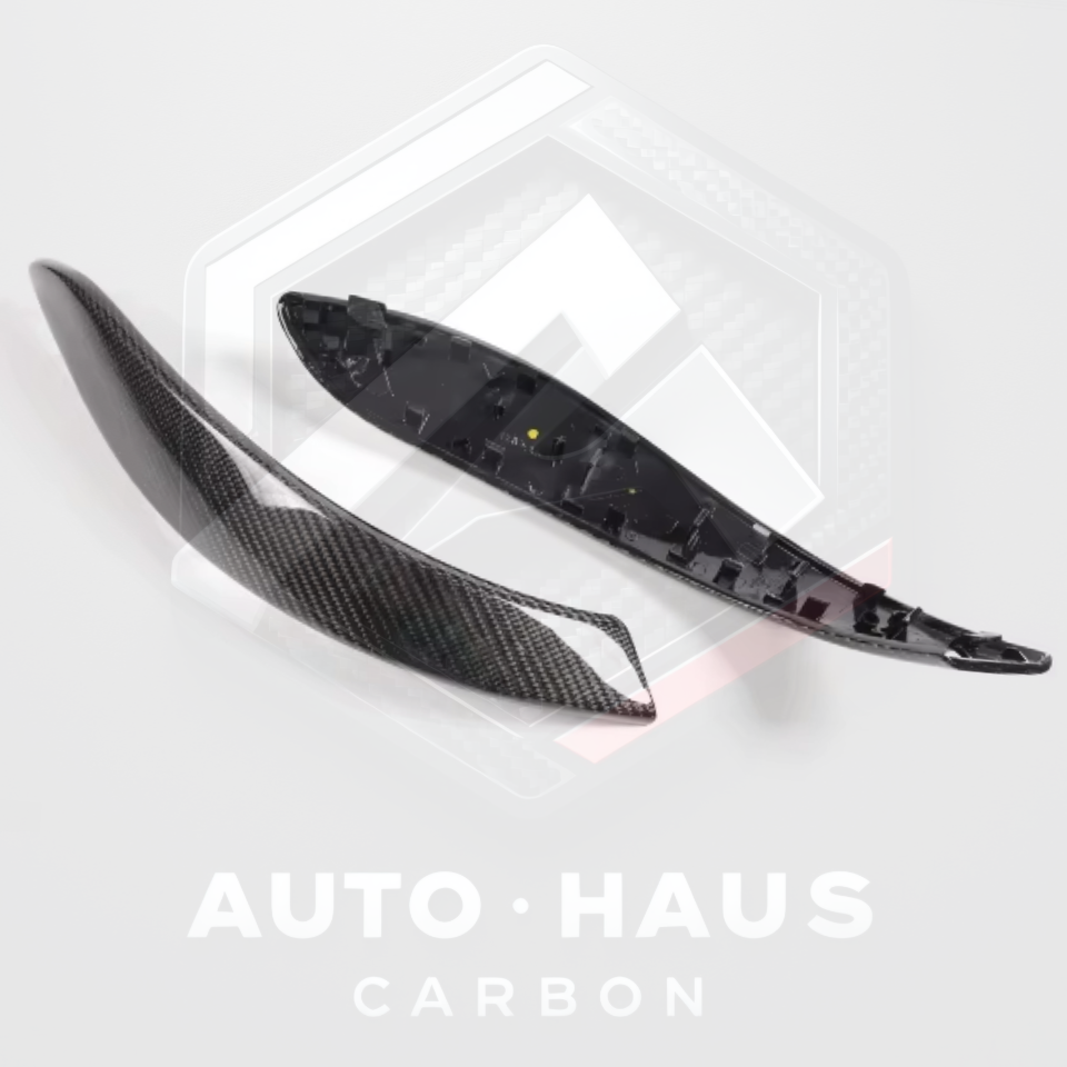 BMW F3x F80 F82 F83 Genuine Carbon Fibre Door Handles - Gloss or Open Pore Gloss 2 Handles