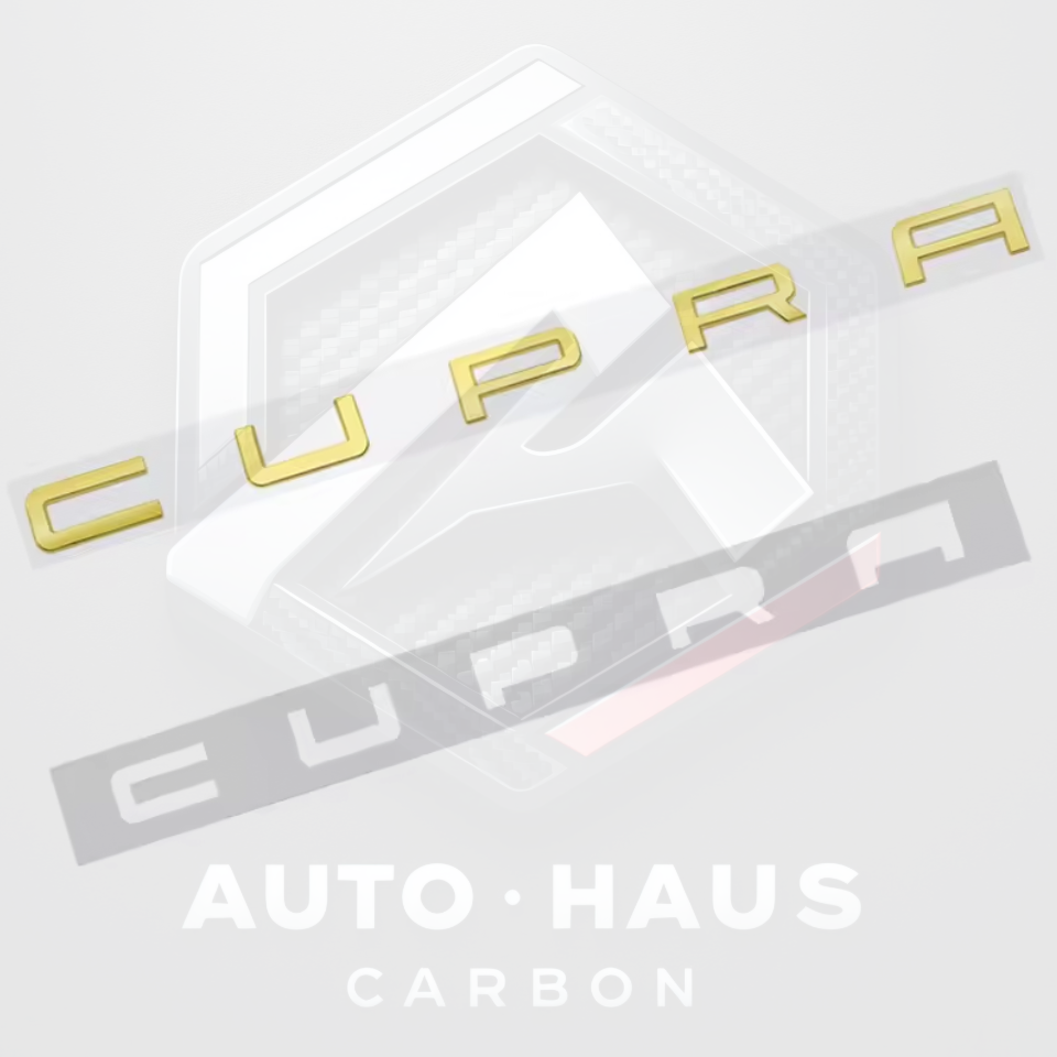 SEAT Cupra Rear Badges - Black Gold Silver Copper/Bronze Gold