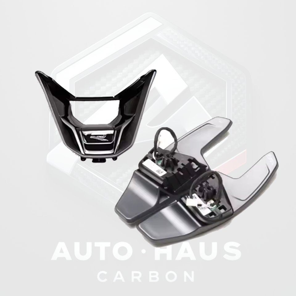 Volkswagen Golf MK8 Paddle Shifters & Steering Wheel Insert Set