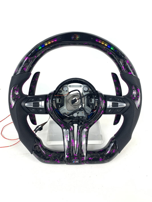 BMW F Series Forged Carbon Fibre Flat Bottom Steering Wheel Custom Order
