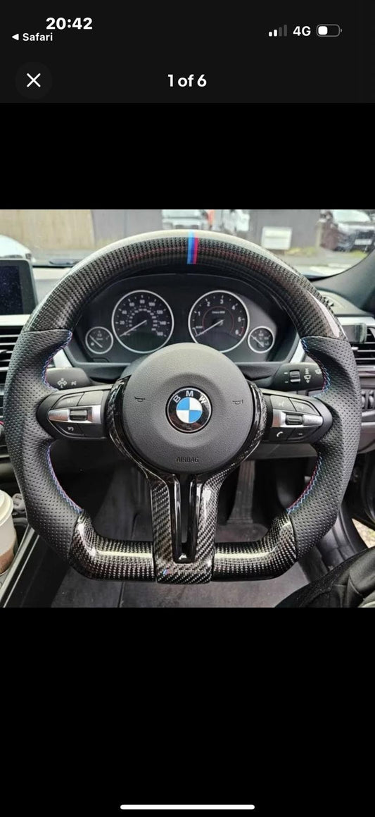 BMW F20/21 1 Series Gloss Carbon Flat Bottom Custom Order