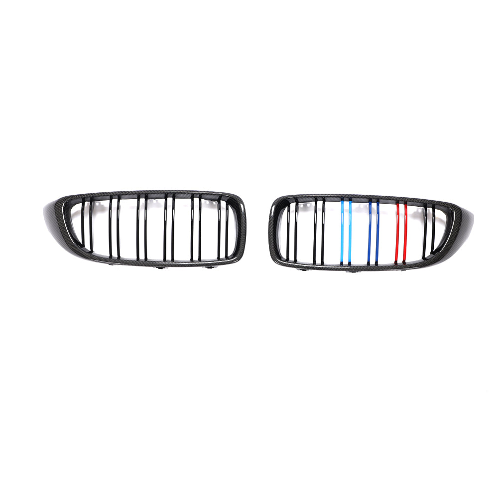 BMW 3/4 Series F32 F33 F36 F82 F83 M4 F80 M3 Carbon Fibre+Abs Plastic Grill