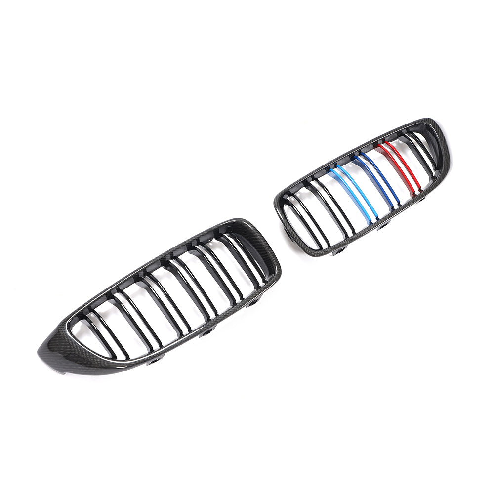 BMW 3/4 Series F32 F33 F36 F82 F83 M4 F80 M3 Carbon Fibre+Abs Plastic Grill