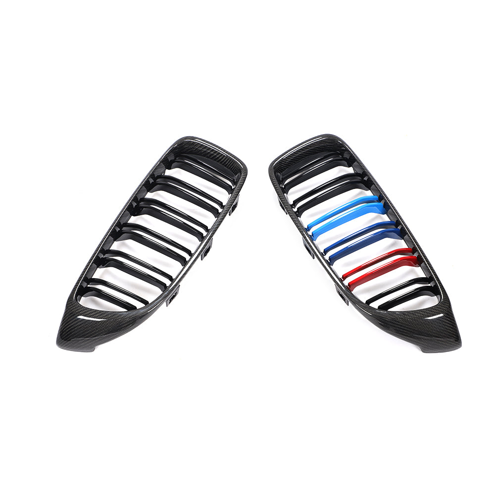 BMW 3/4 Series F32 F33 F36 F82 F83 M4 F80 M3 Carbon Fibre+Abs Plastic Grill