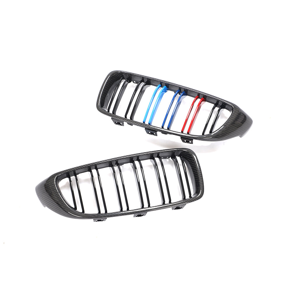 BMW 3/4 Series F32 F33 F36 F82 F83 M4 F80 M3 Carbon Fibre+Abs Plastic Grill