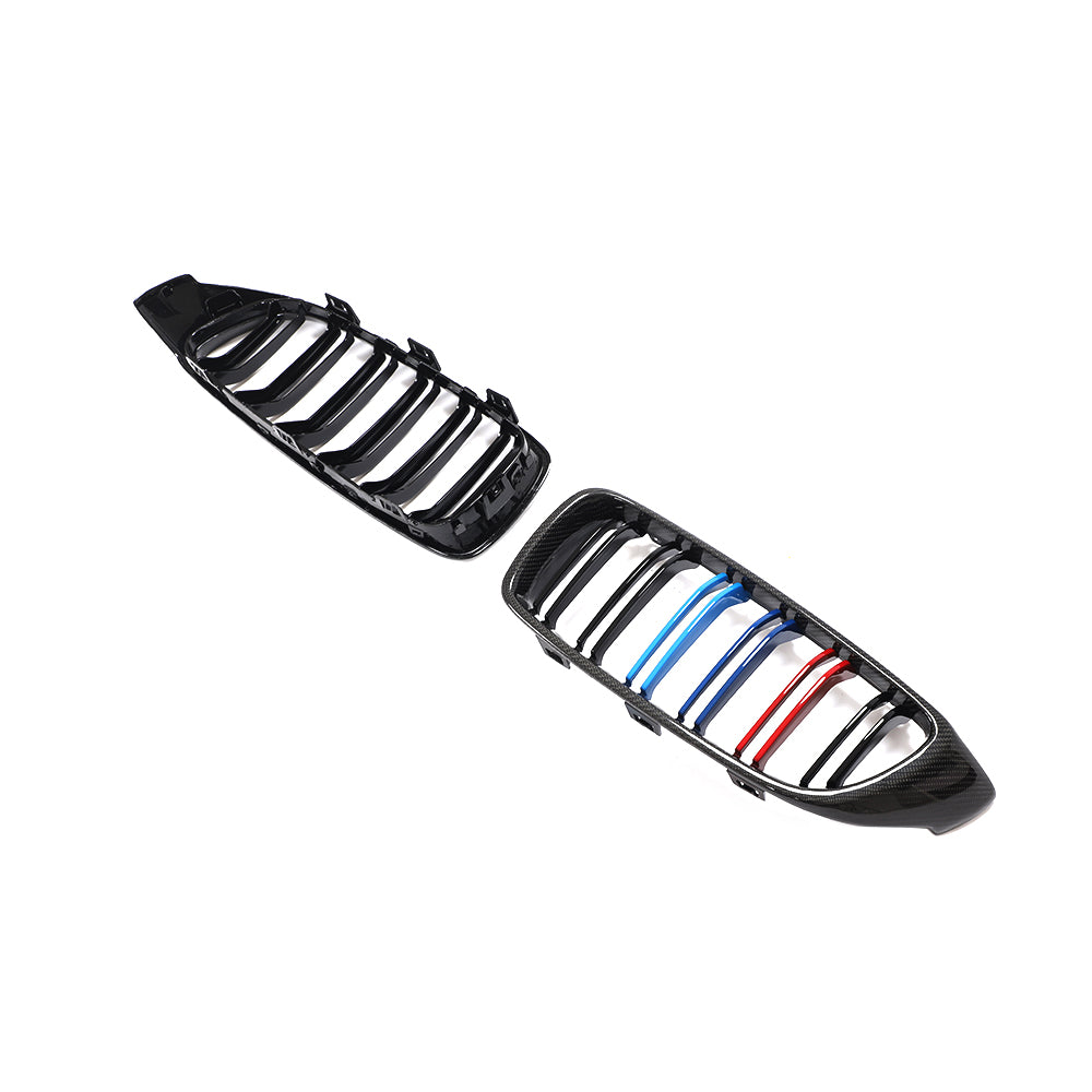 BMW 3/4 Series F32 F33 F36 F82 F83 M4 F80 M3 Carbon Fibre+Abs Plastic Grill