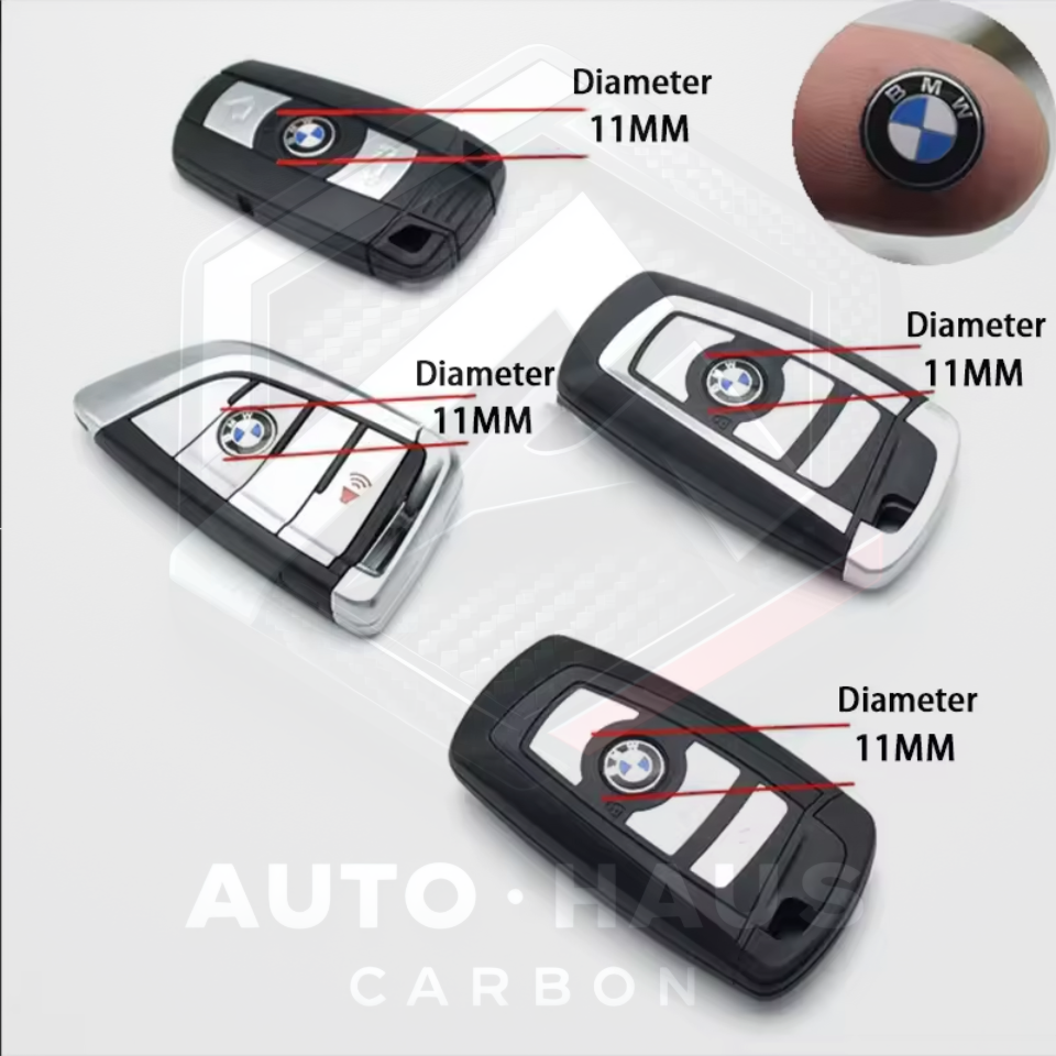 BMW Keyfob Replacement Emblem Stickers 4 Styles - 11/14mm