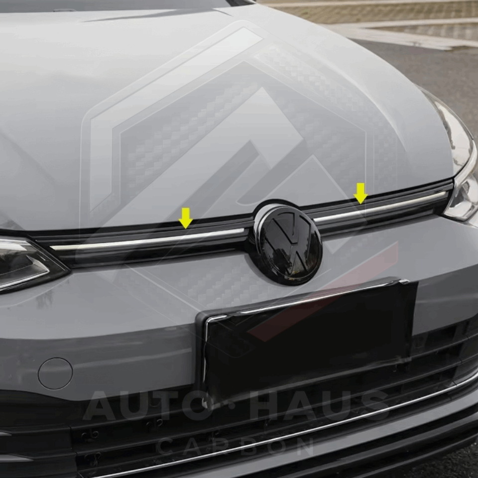 Volkswagen Golf 8 R-Line Grill De-Chrome Strip Red or Black 2020-2023