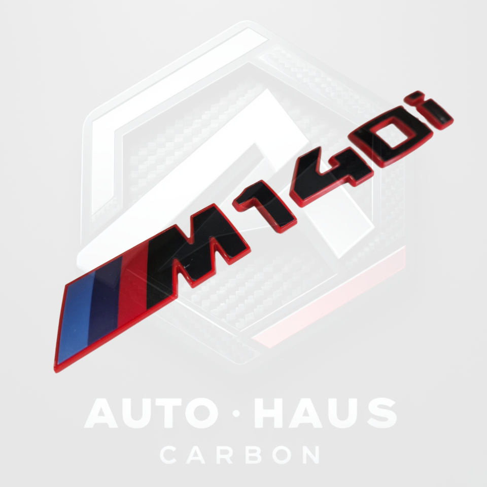 M140i CSL Style Red & Gloss Black Badge