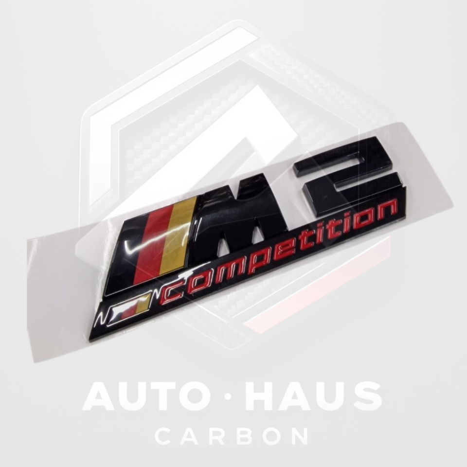 BMW M2 Competition German Tri Colour Gloss Black Badge