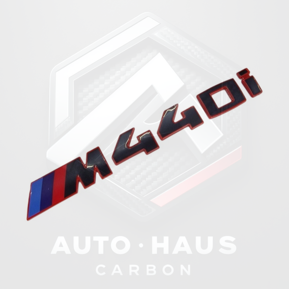 M440i CSL Style Red & Gloss Black Badge