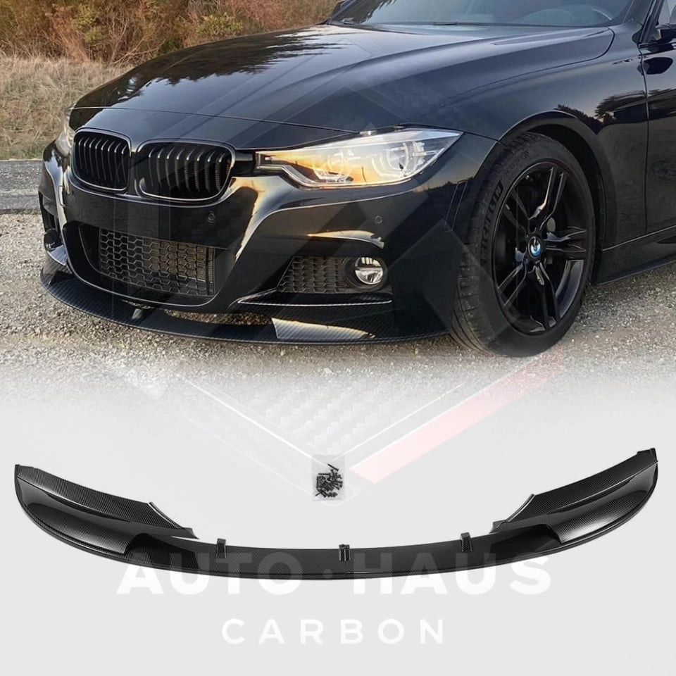 BMW F30/31 MPERFORMANCE Style Front Splitter in Gloss Black