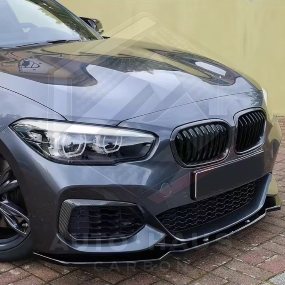 BMW F20/21 LCI Front Splitter in Gloss Black