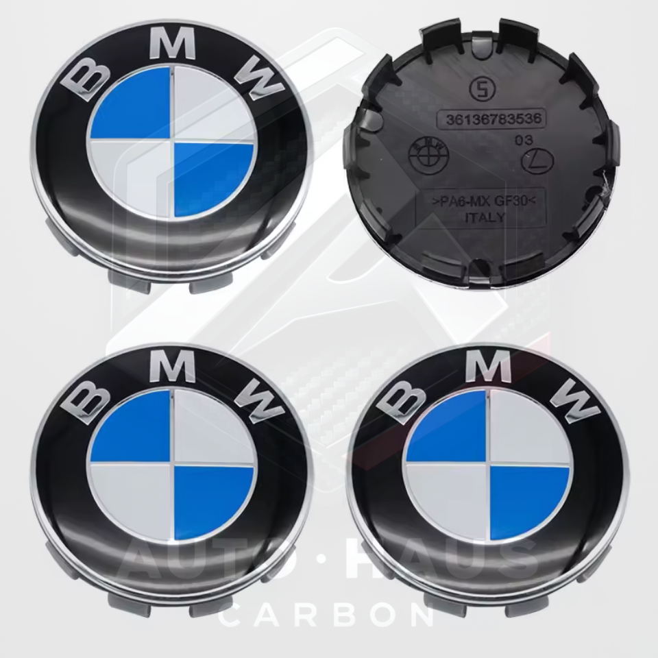 BMW E/F/G Series Centre Caps 56 or 68mm 50th Anniversary etc