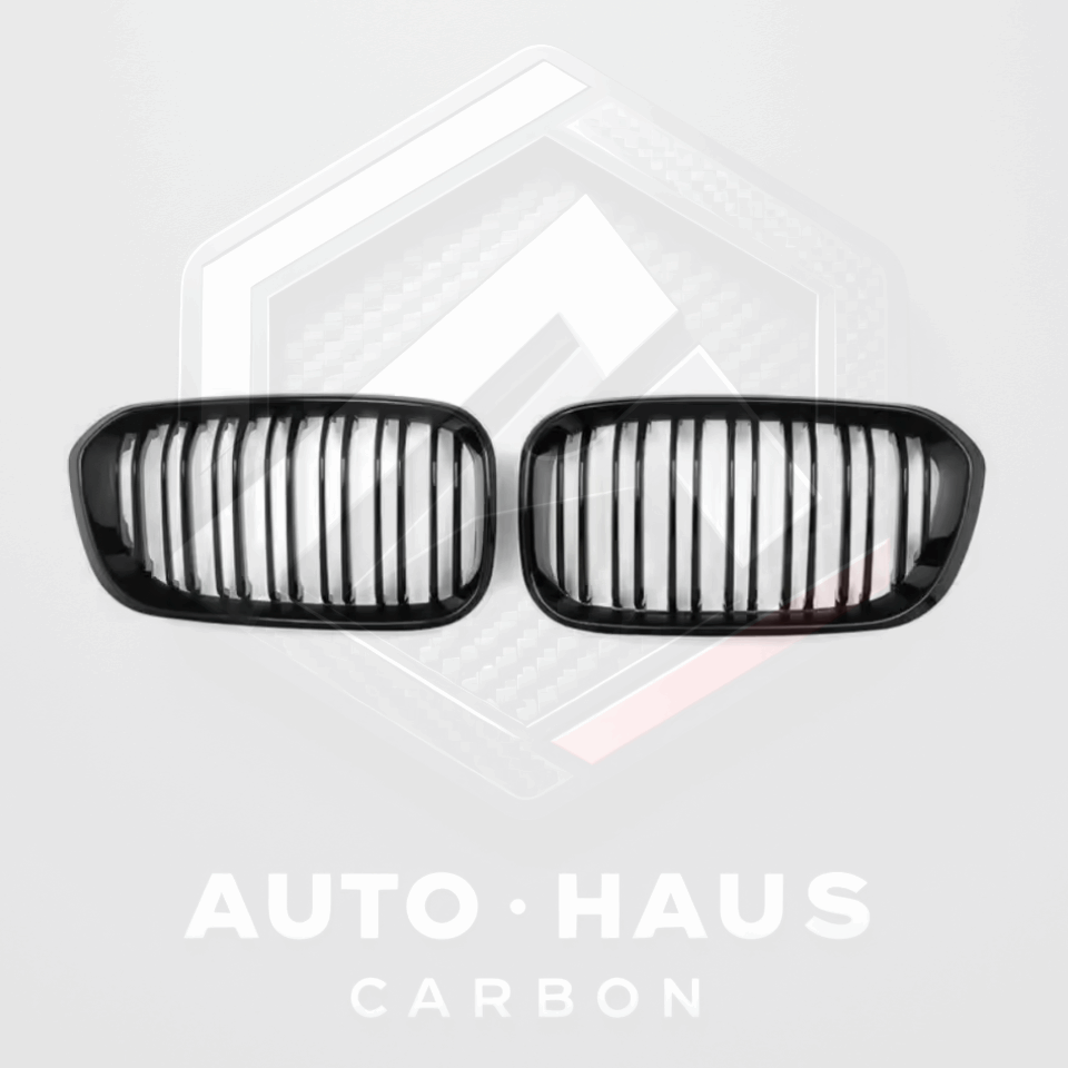 BMW F20 F21 1 Series LCI M Sport Double Slat Gloss Black Grill 2015-17