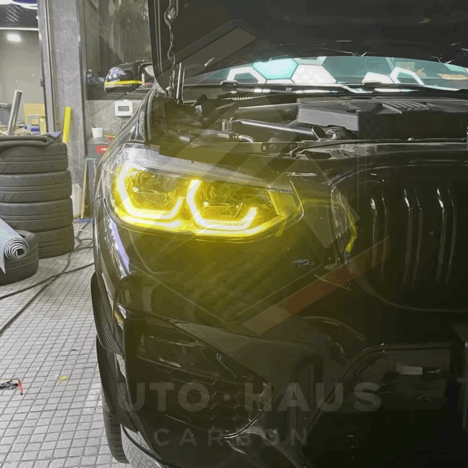 BMW X3 X4 M F97 F98 G01 G02 2017-21 CSL Yellow DRL Boards