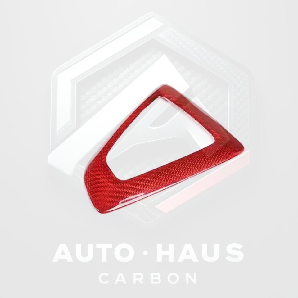 BMW F Series F2x F3x F87 Genuine Carbon Fibre Gear Shifter Surround - RHD 3 Finishes Red Carbon