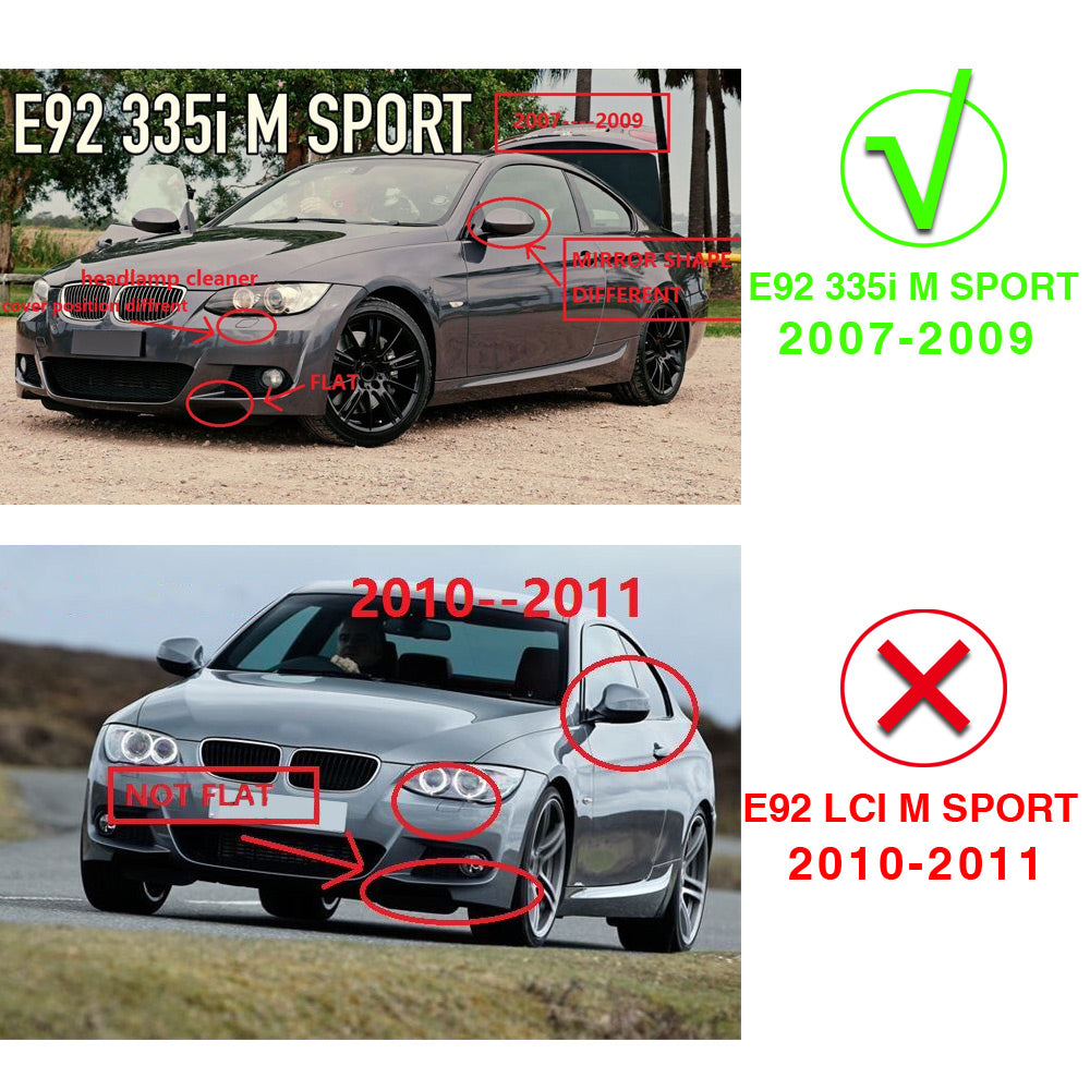 BMW 3 Series E92 M Sport Carbon Fibre Apron