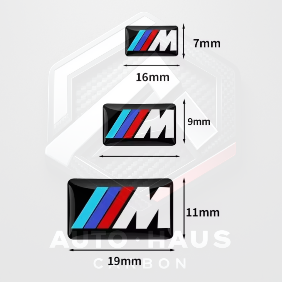 BMW ///M Alloy Wheel & Interior Decoration Badges 16/17/19mm