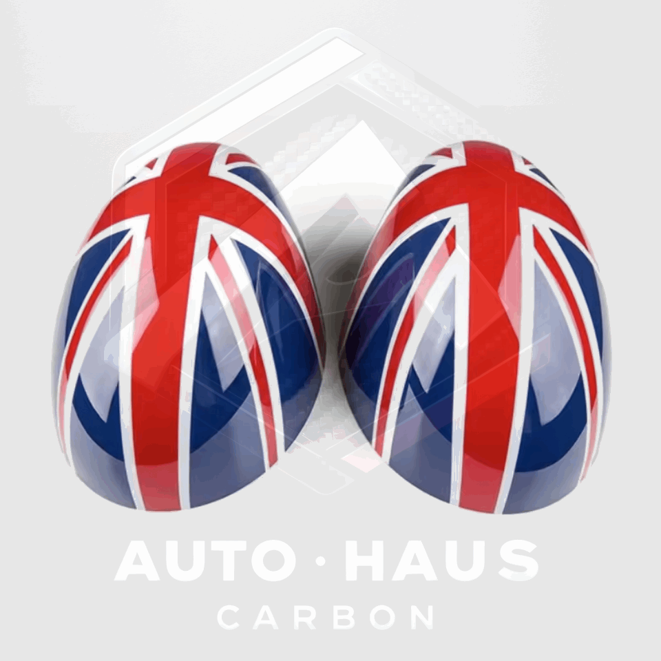 Mini Cooper S JCW F54 F55 F56 F57 F60 Funky Mirror Covers 2015-2019 Blue & Red Union Jack