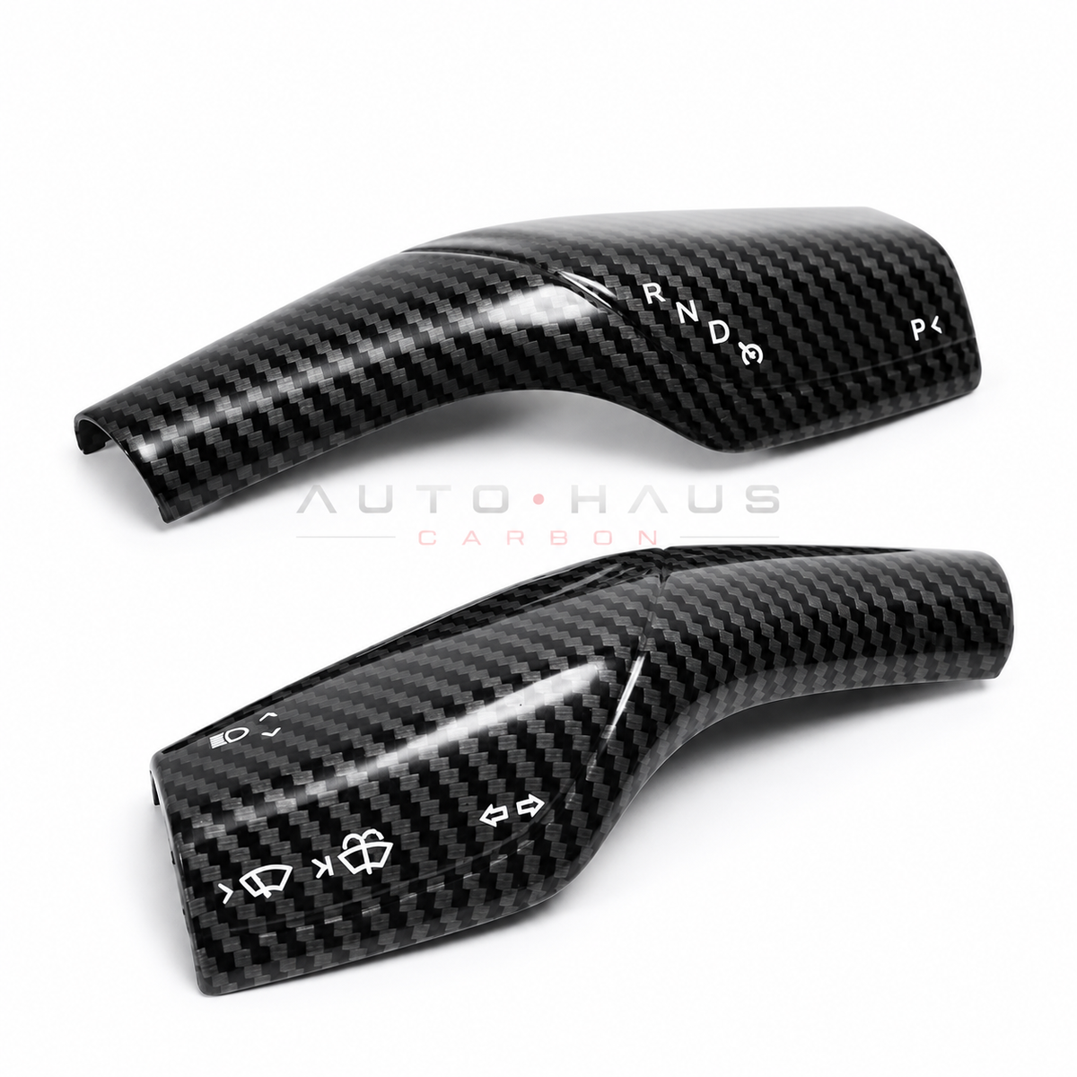 Tesla Model 3 & Model Y Stalk Trim Covers – Pair Carbon Pattern