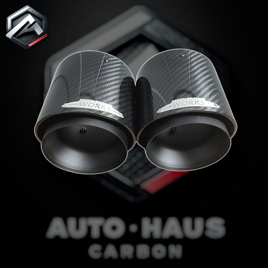 Mini Cooper S JCW F54 F55 F56 F57 F60 Carbon Fibre Exhaust Tips