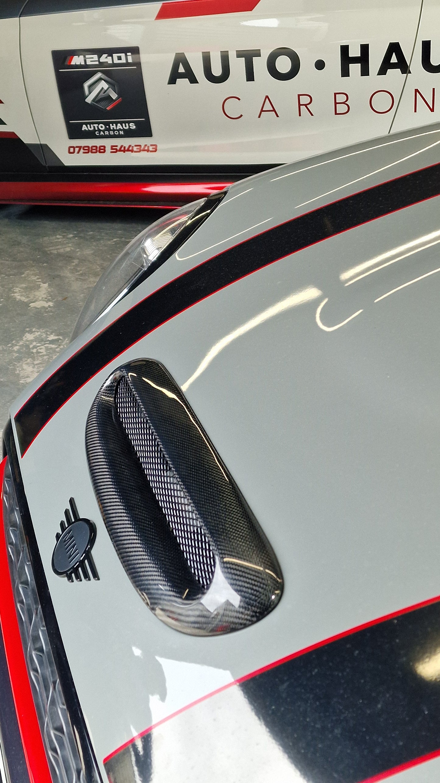Mini Cooper S One JCW F5x Genuine Carbon Fibre Bonnet Scoop Vented