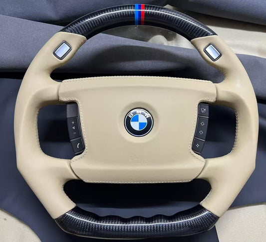 BMW E65 760i Custom Full Leather Wheel Build