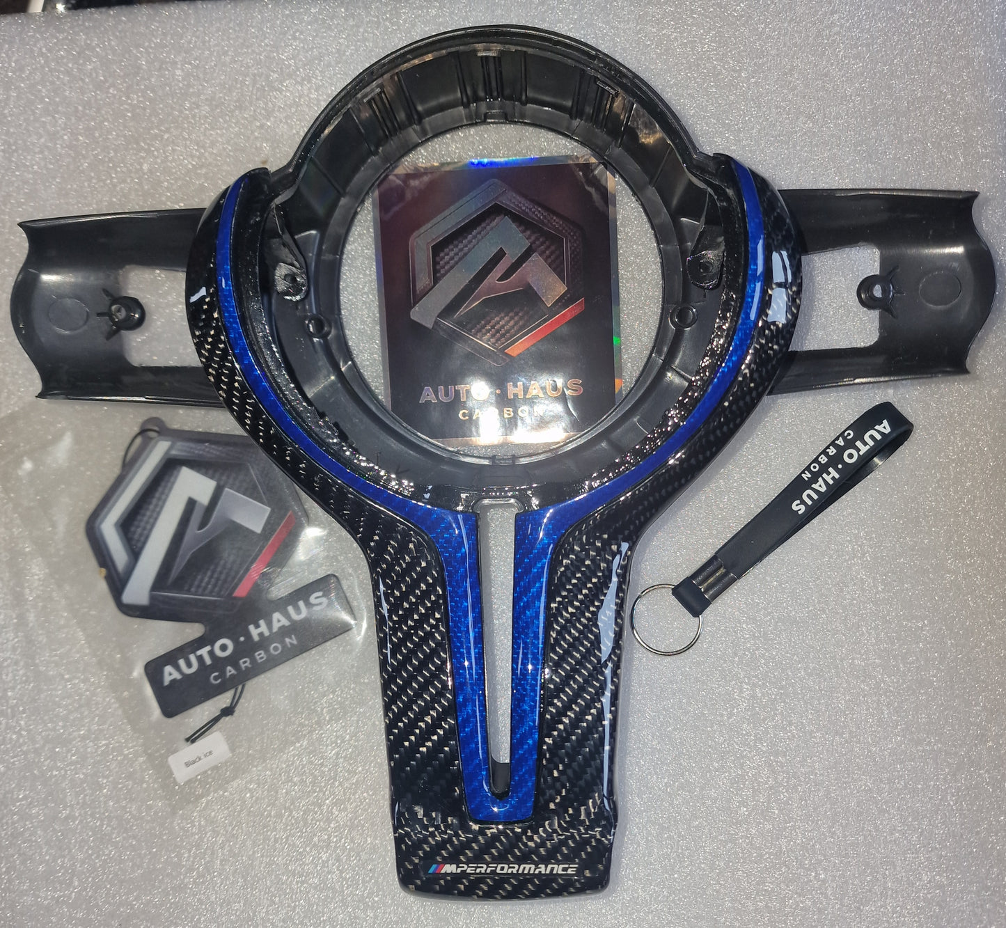BMW F Series Gloss Carbon Centre Trim Multiple Styles Blue Carbon MPERFORMANCE