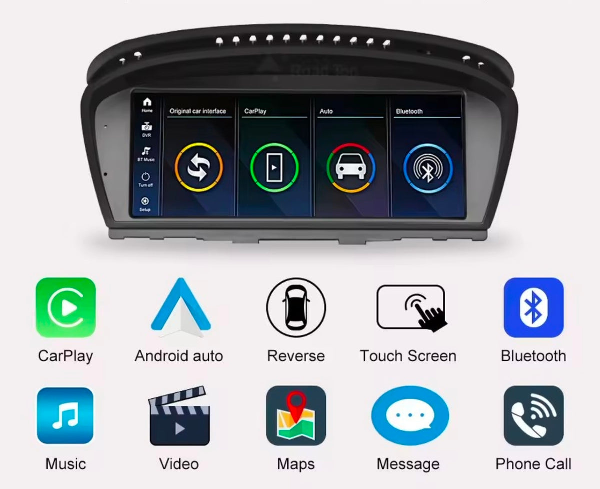 BMW E60 Digital Cockpit Cluster & Android Carplay Media Screen