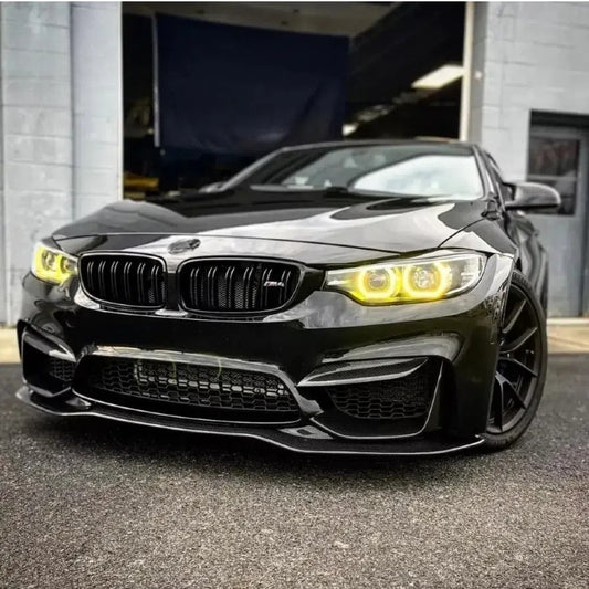 Divisor inferior delantero estilo PSM de fibra de carbono para BMW F80/F82 M3/M4
